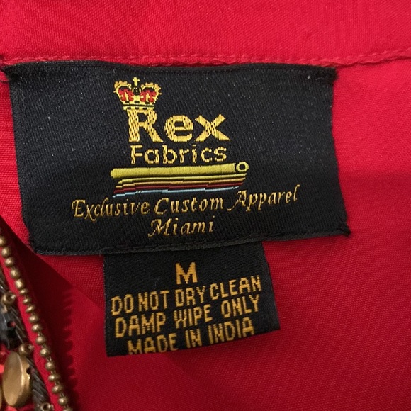 Red blouse mad in India Rex Fabrics - Picture 9 of 9